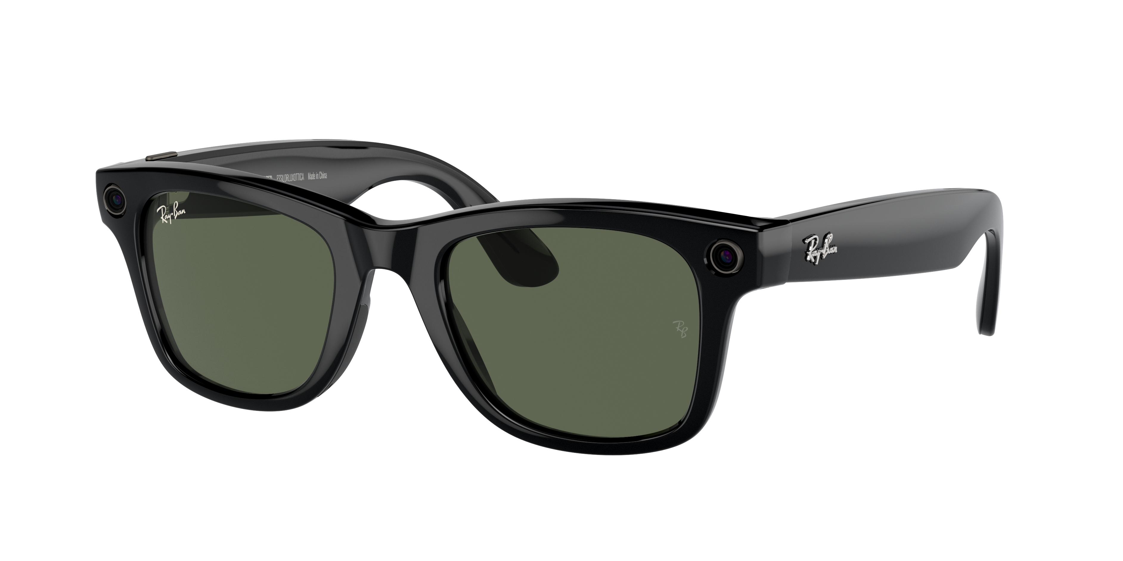 Ray-Ban Unisex Ray-Ban Meta Gen 1 Wayfarer - Frame color: Black, Lens color: G-15 Green