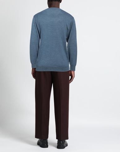 Man Sweater Pastel blue Size 44 Wool, Polyacrylic