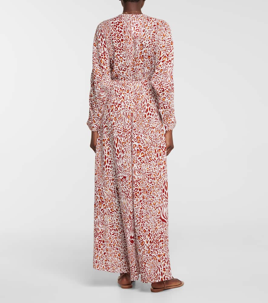 Ilona printed v-neck dress