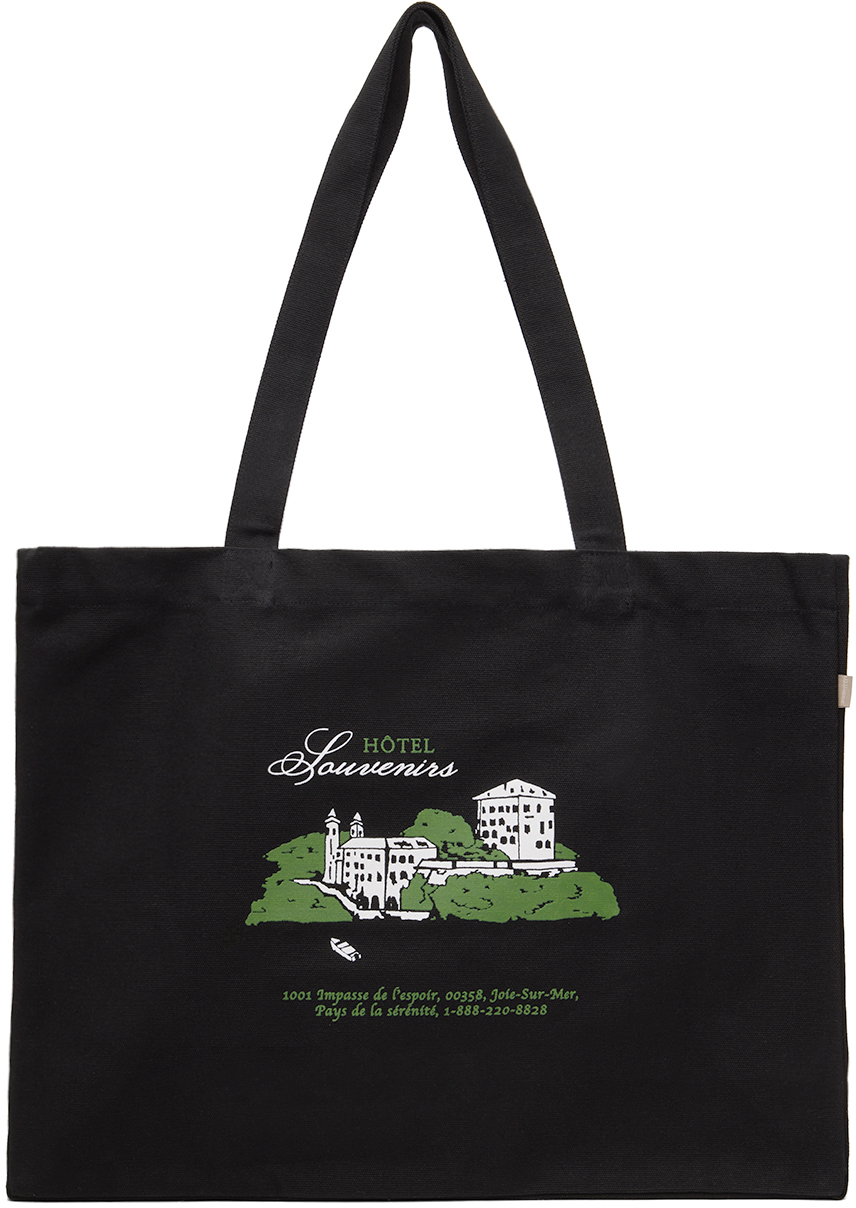 A.P.C. Black JJJJound Edition 'Hôtel Souvenirs' Tote