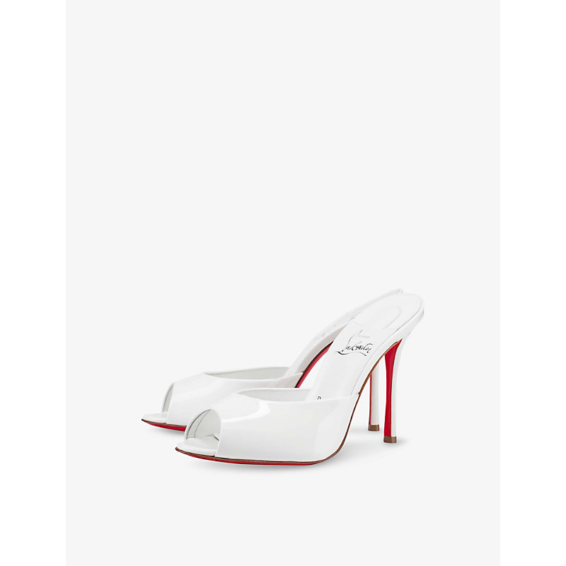 Womens Me Dolly 100 Patent Leather Heeled Mules
