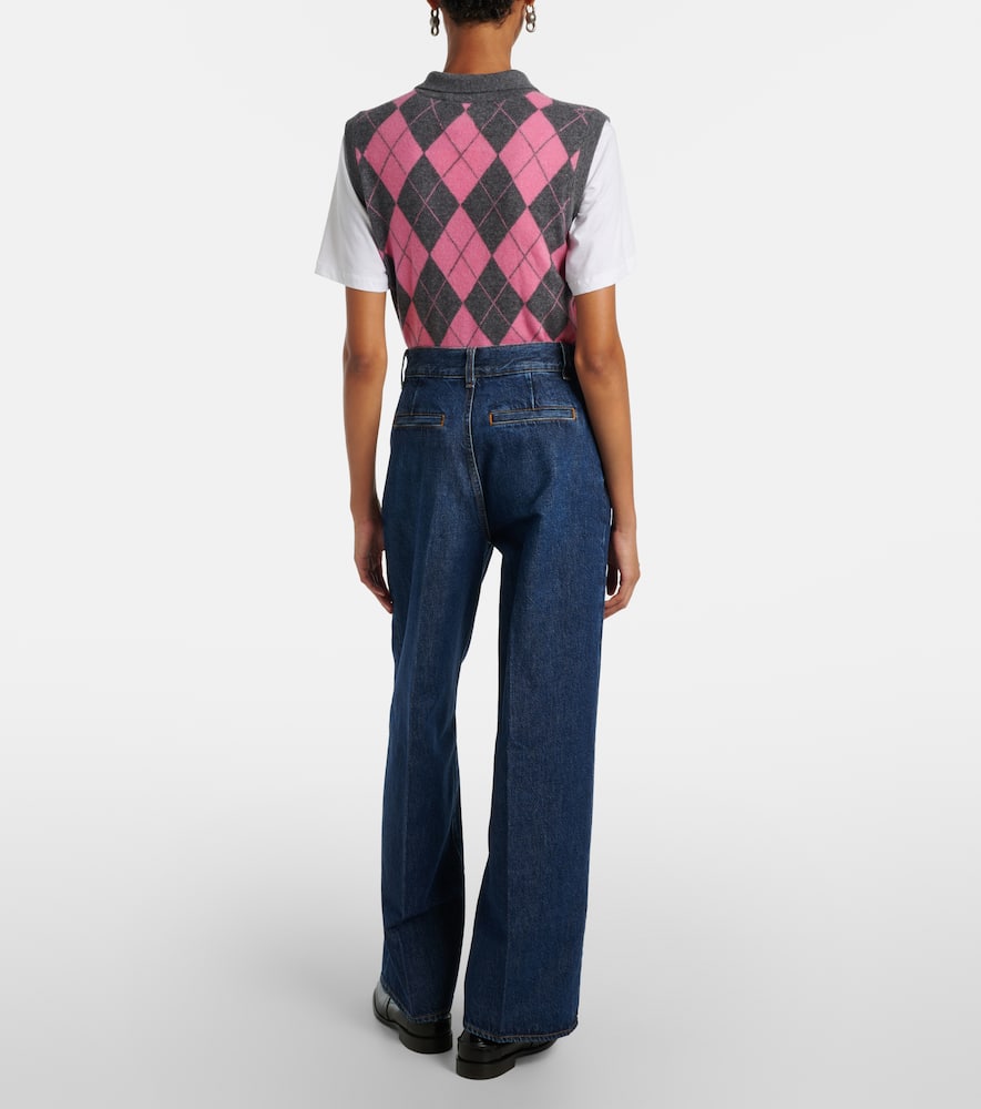 High-rise wide-leg jeans