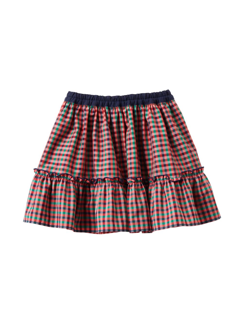 Reversible cotton miniskirt - Blue