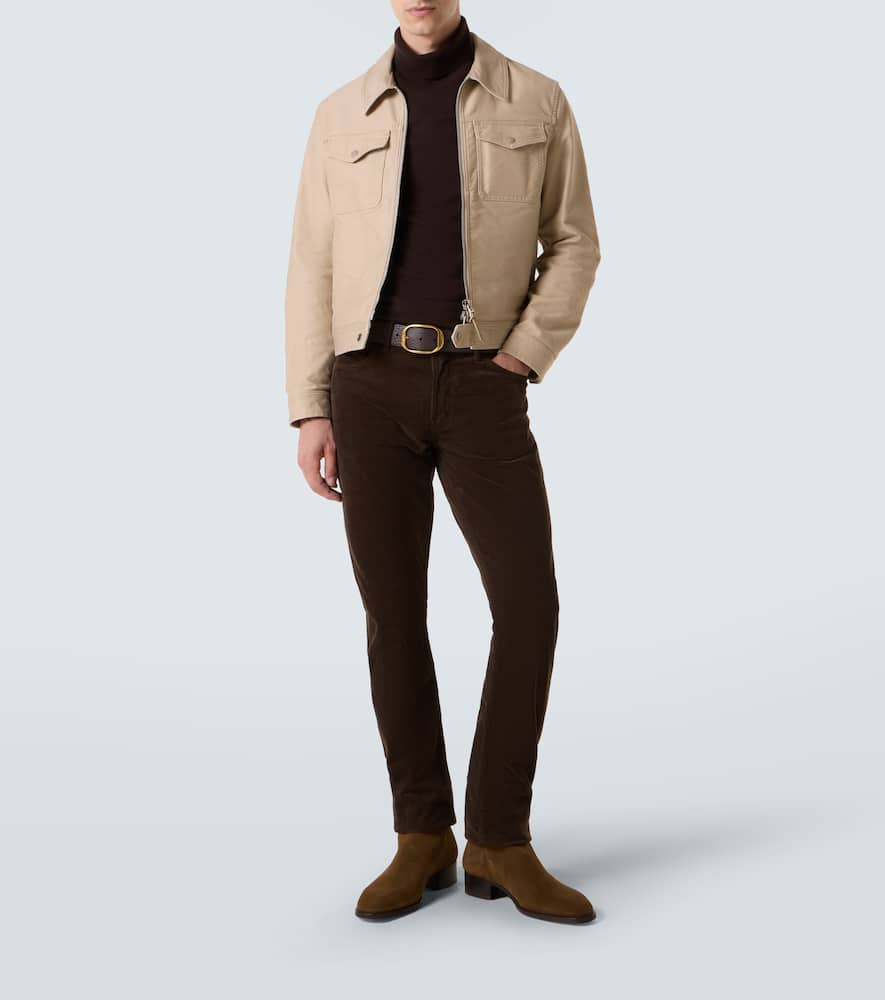 Mid-rise slim jeans