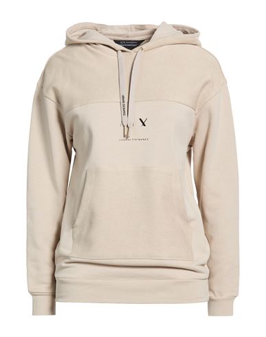 Woman Sweatshirt Beige Size S Cotton