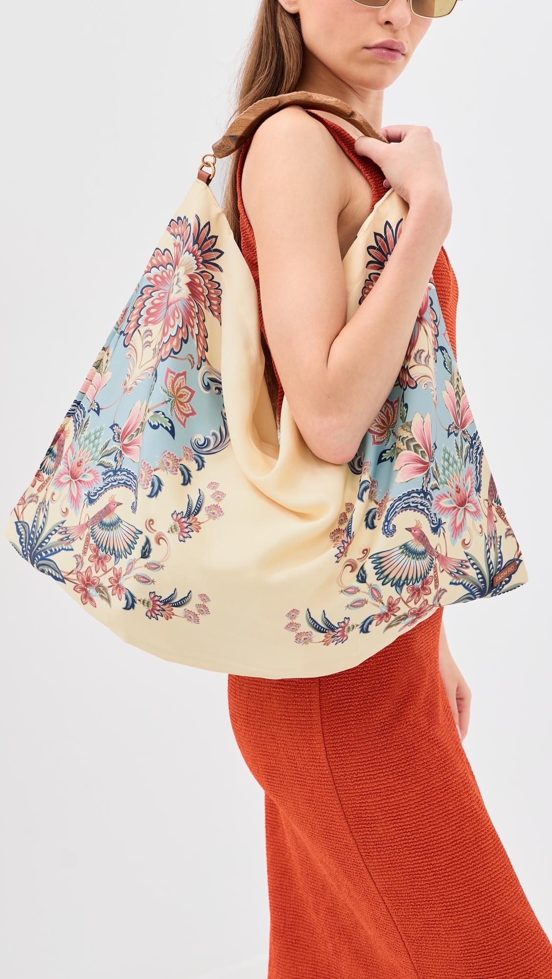 Satin Scarf Medium Bag BOHO BEAUTY BUTTER One Size