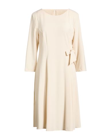 Woman Midi dress Ivory Size 8 Polyester, Viscose, Elastane