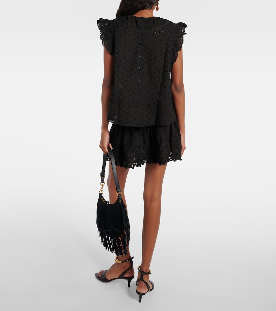Galia ruffled top