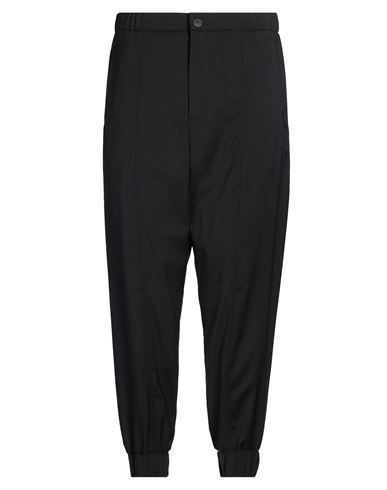 Hevò Man Pants Black Size L Virgin Wool