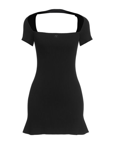 Courreges Woman Mini dress Black Size L Viscose, Polyester