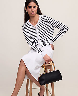 Ann Taylor The Striped Ann Cardigan