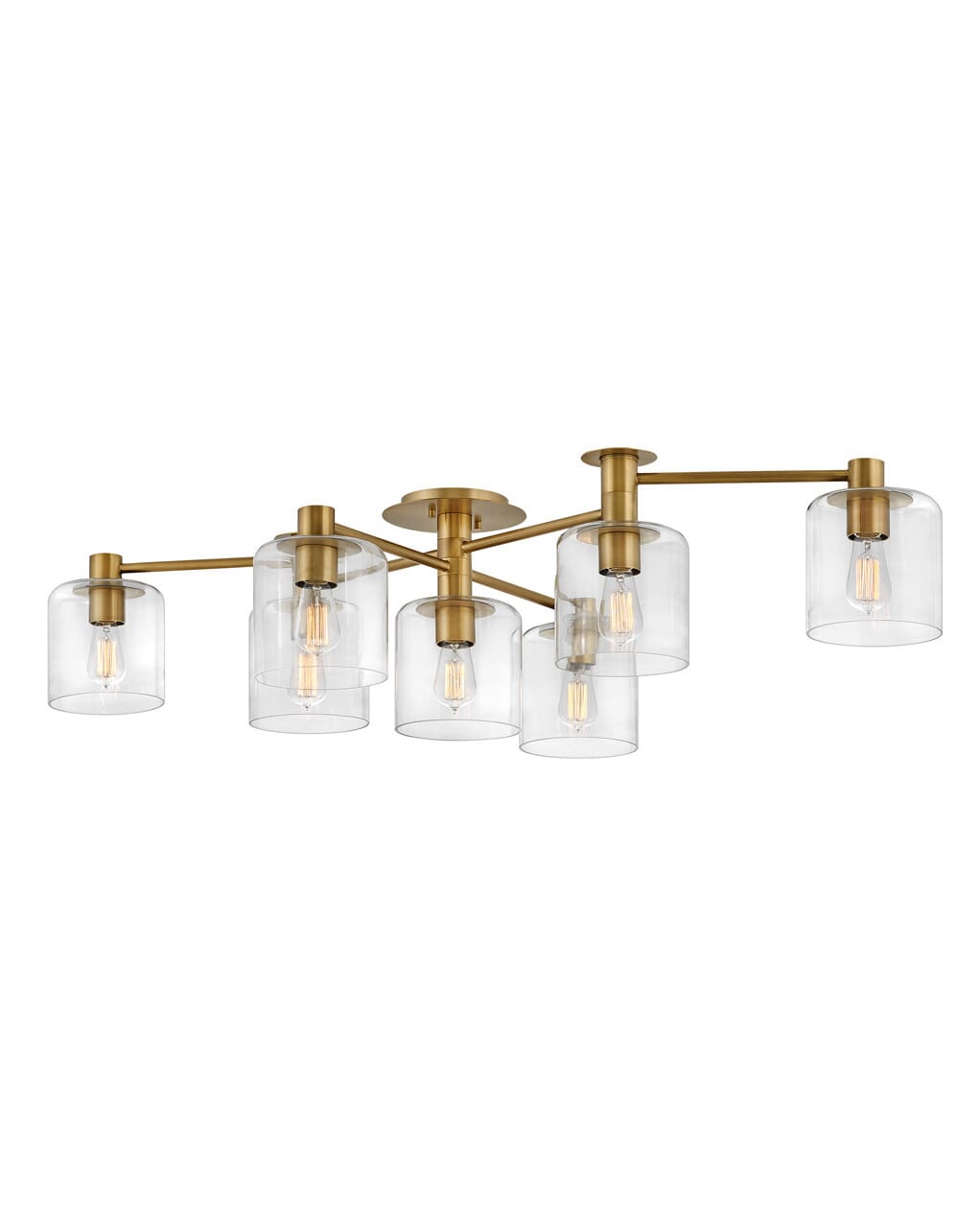 Heritage Brass LED Semi-Flush Mount from the Axel Collection