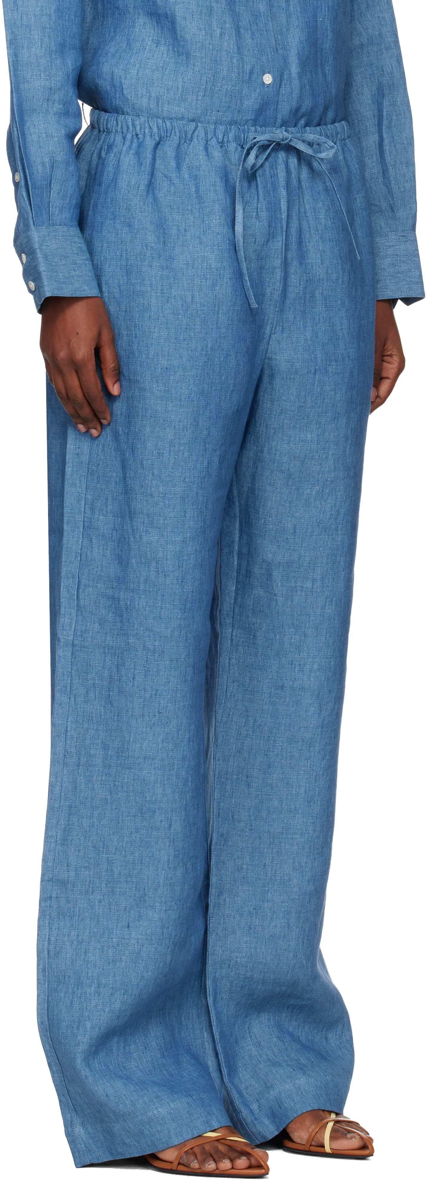 Blue Relaxed Fit Trousers