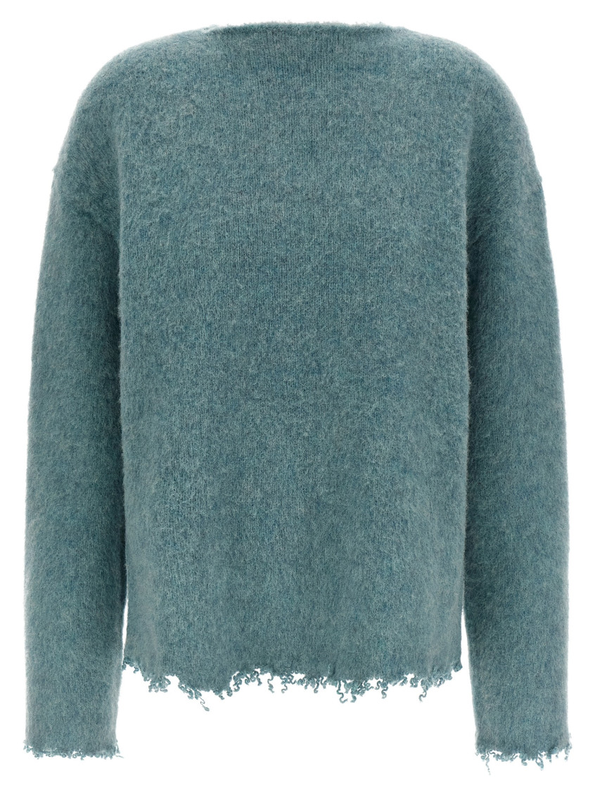 Fringed Sweater Sweaters And Cardigans Light Blue