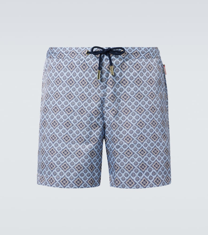 Bulldog Drawcord printed swim trunks