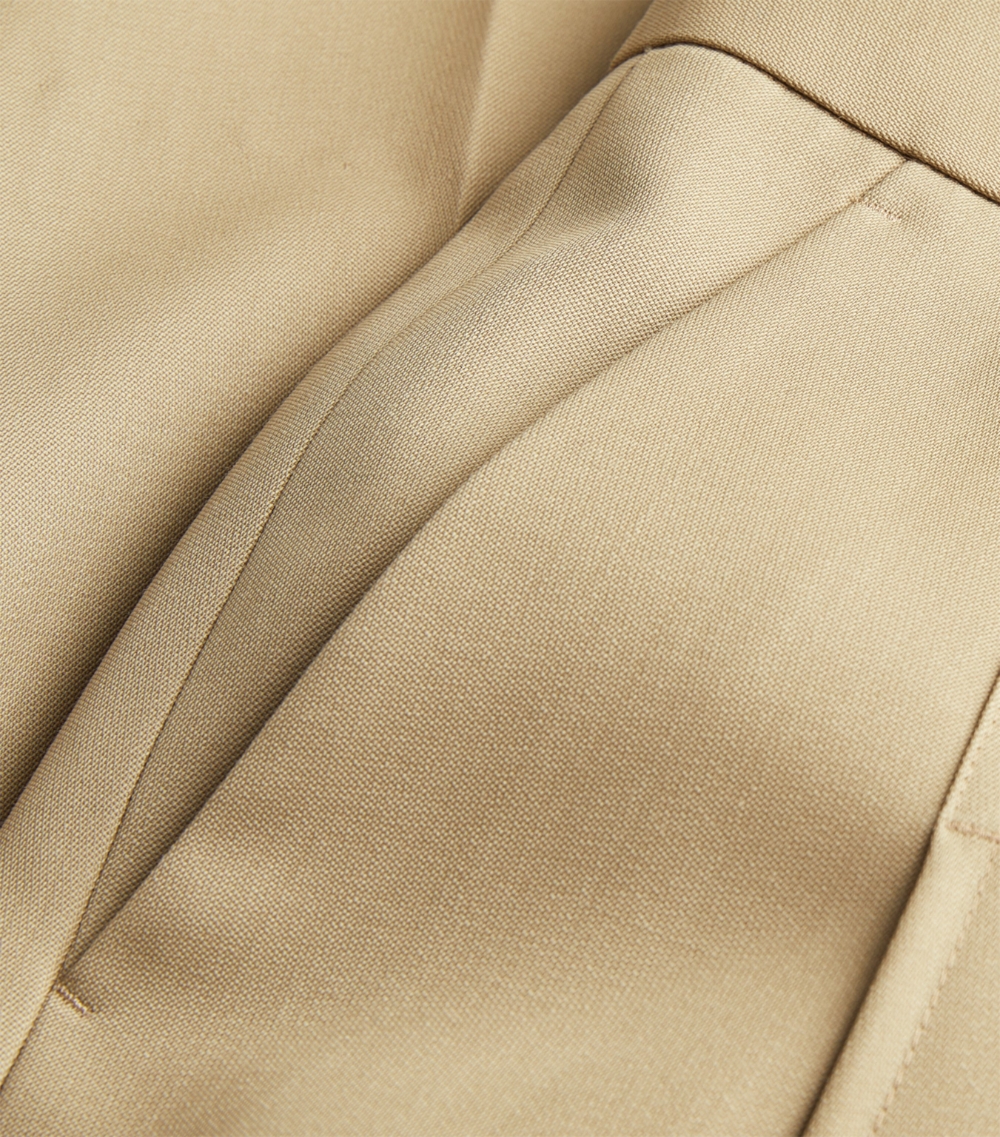 Wool Wide-Leg Trousers
