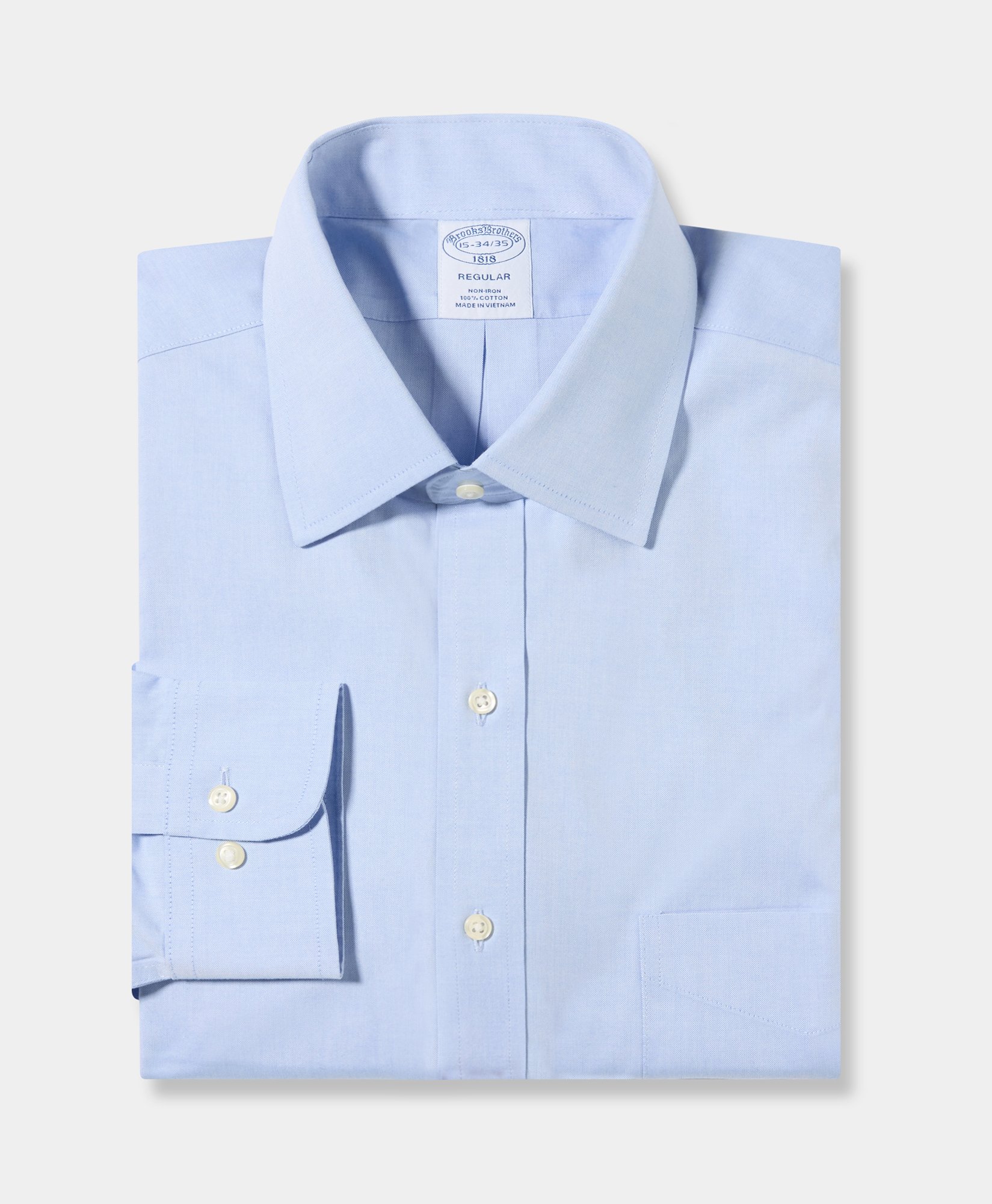 Regular Fit Non-iron Oxford Pinpoint Shirt With Ainsley Collar