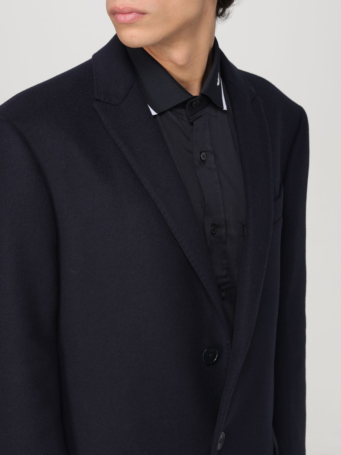 Single-breasted coat - Black