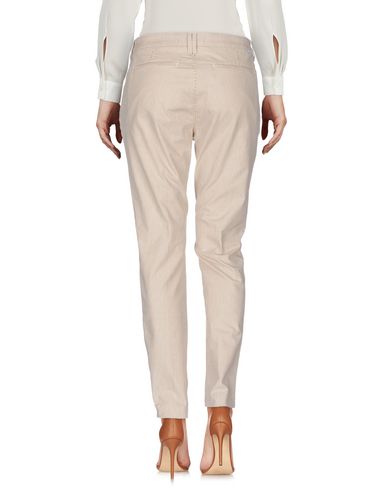Woman Pants Beige Size 27 Cotton, Elastane