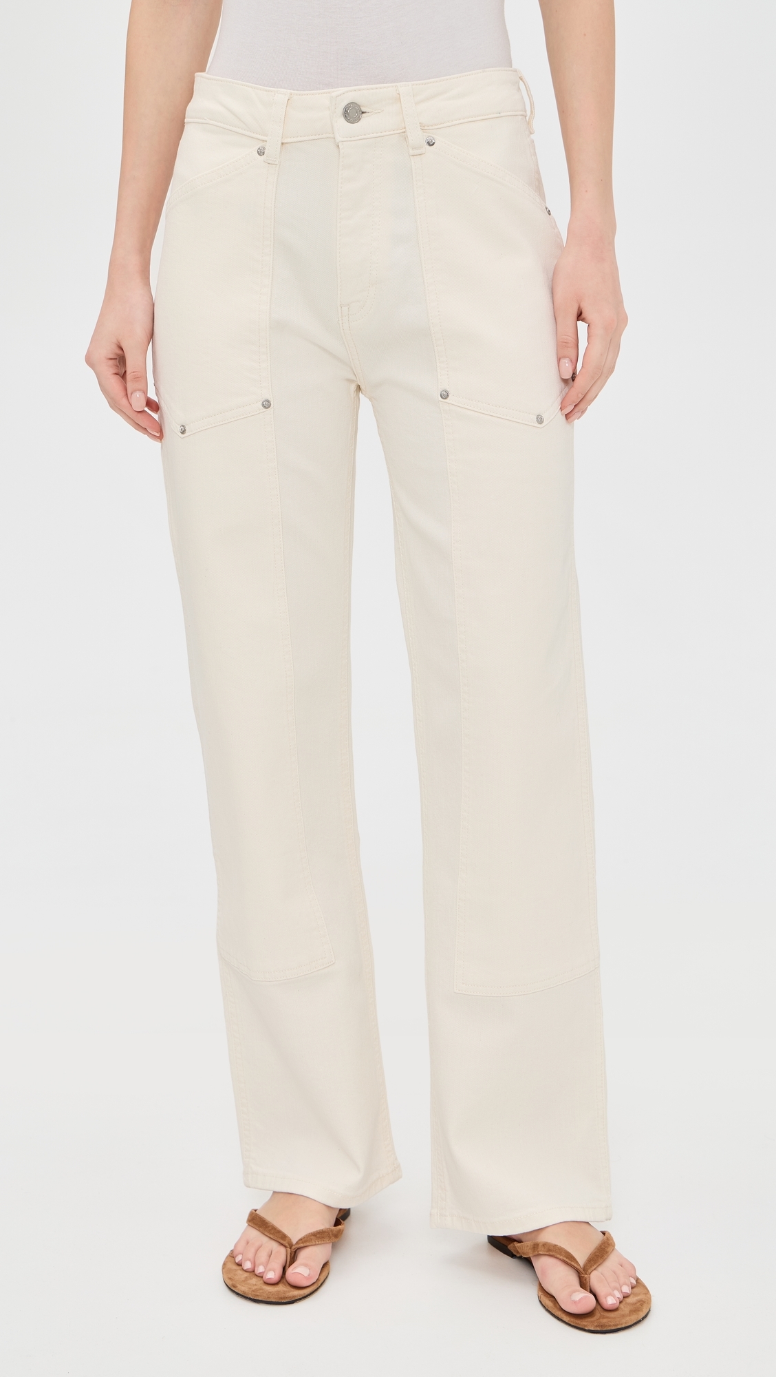 Sat Utility 90's Straight Jeans Ecru