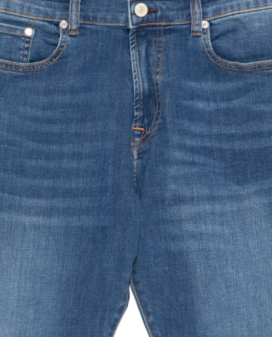 Blue Mid Rise Jeans