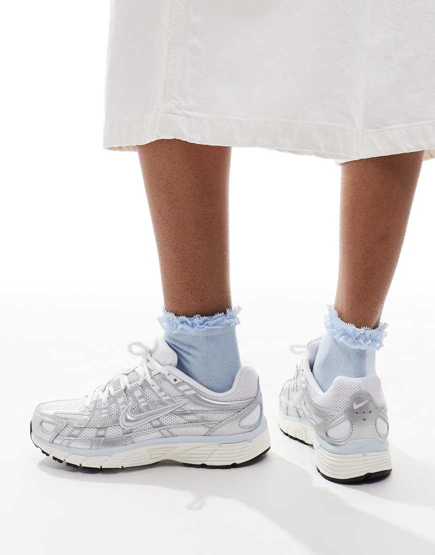 P-6000 sneakers in white, gray and blue