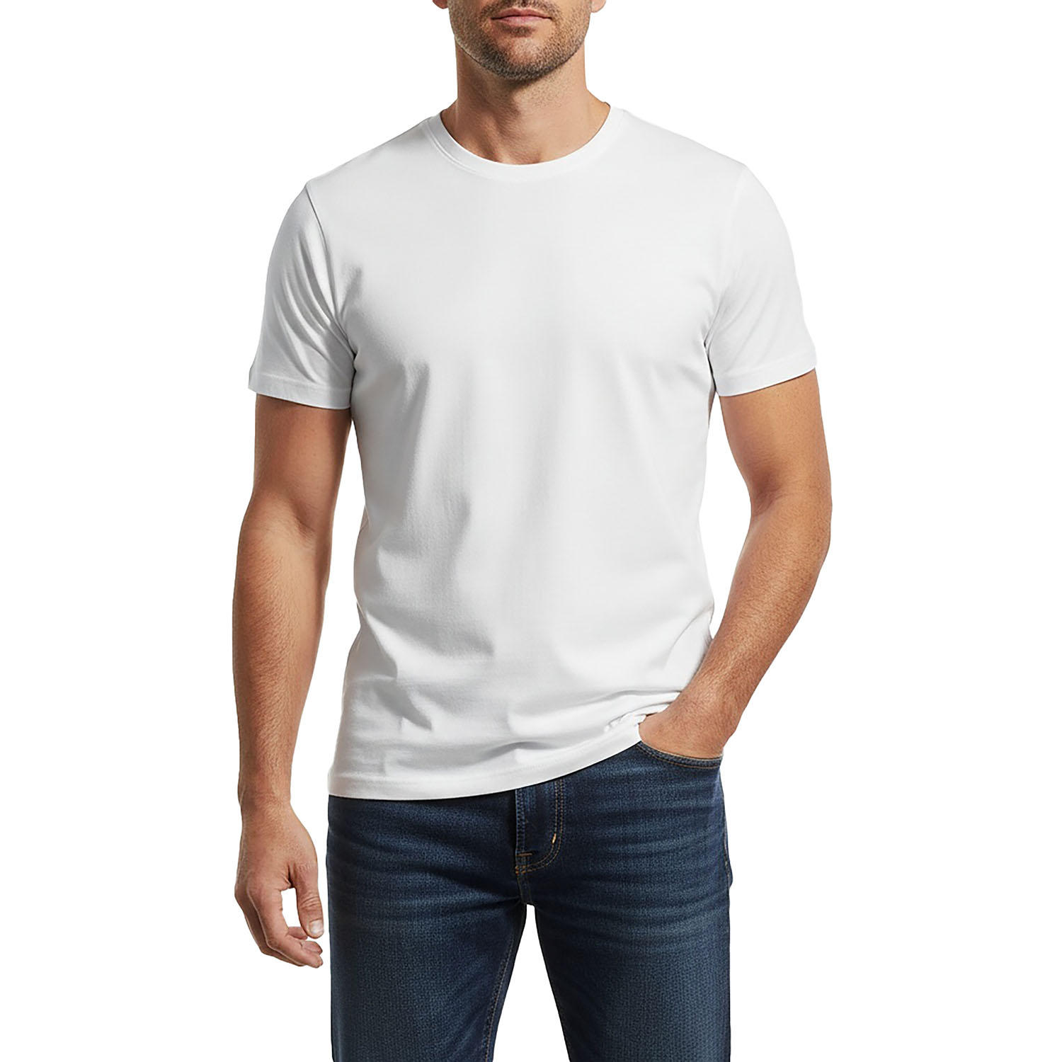 MEN'S 3PK T SHIRT - WHITE XL:-