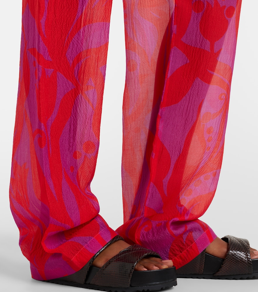 Pachas silk straight pants