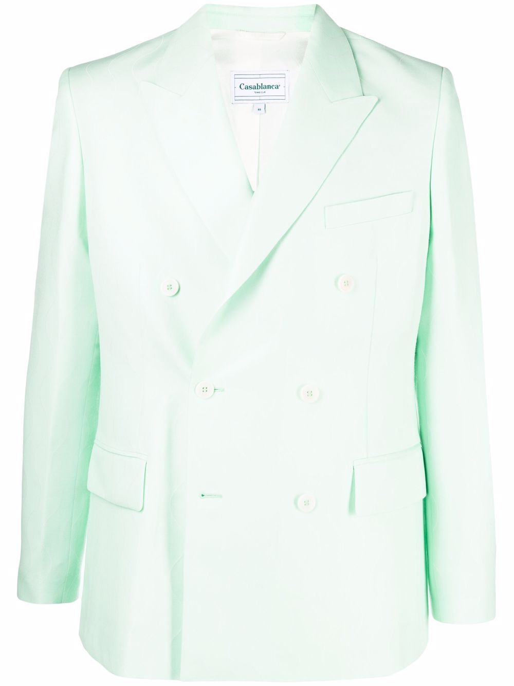 Double-breasted tailored blazer - Green