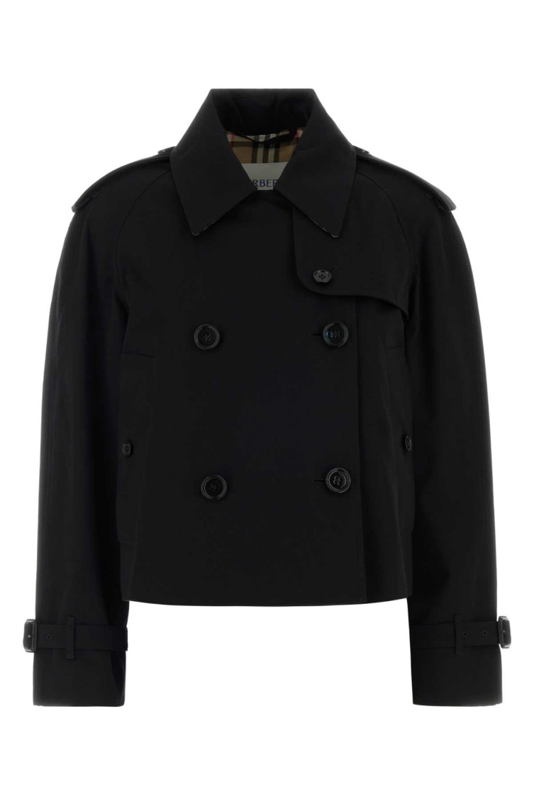 Burberry - myfair cotton trench coat belted epaulette