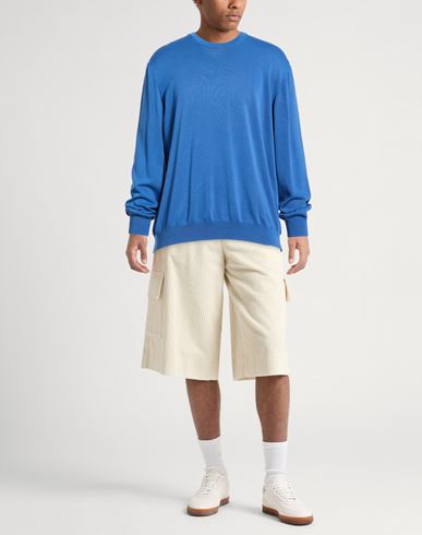 Man Sweater Azure Size XXL Cotton