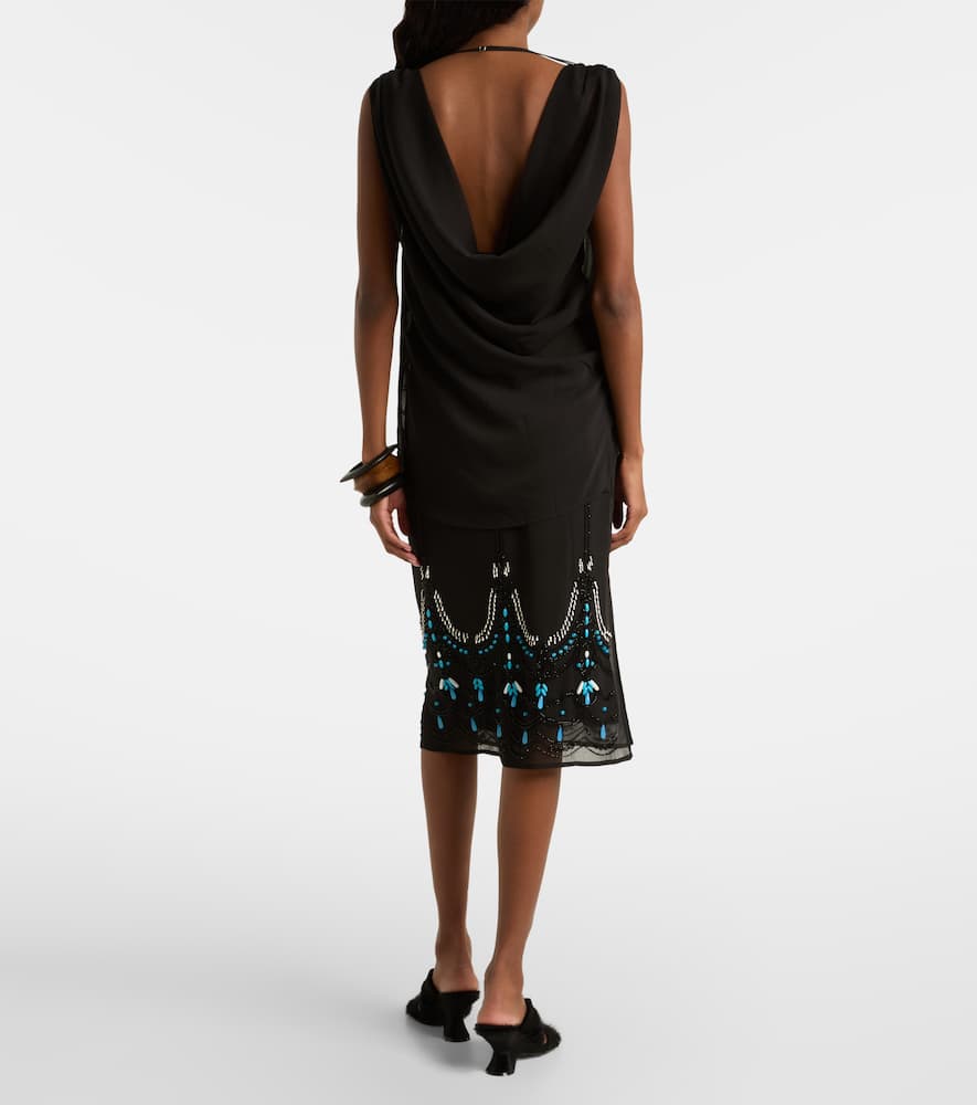 Beaded jersey top