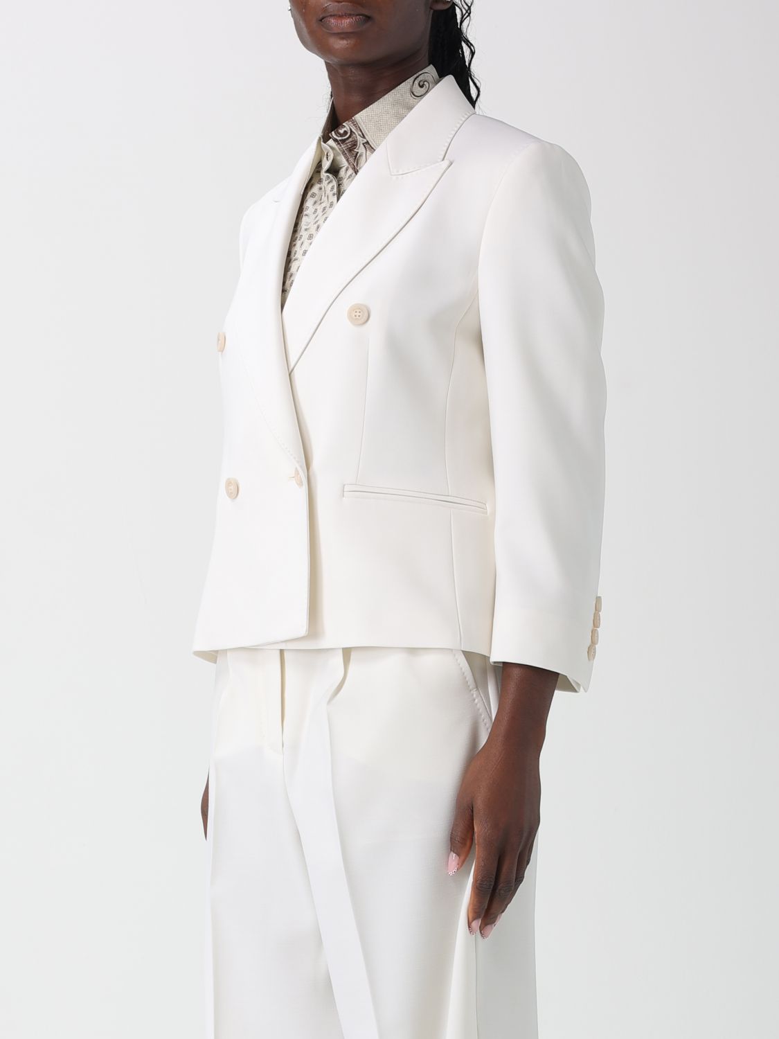 Blazer Woman color White