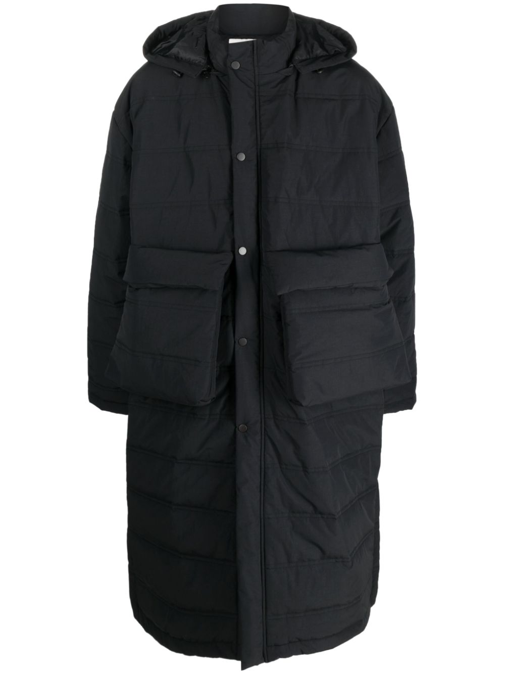 Tabasco padded hooded coat - Black
