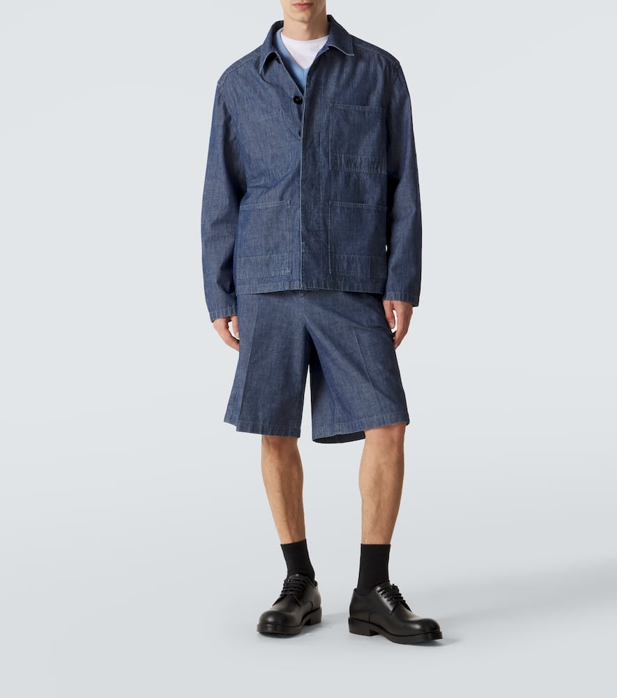 Cotton chambray overshirt