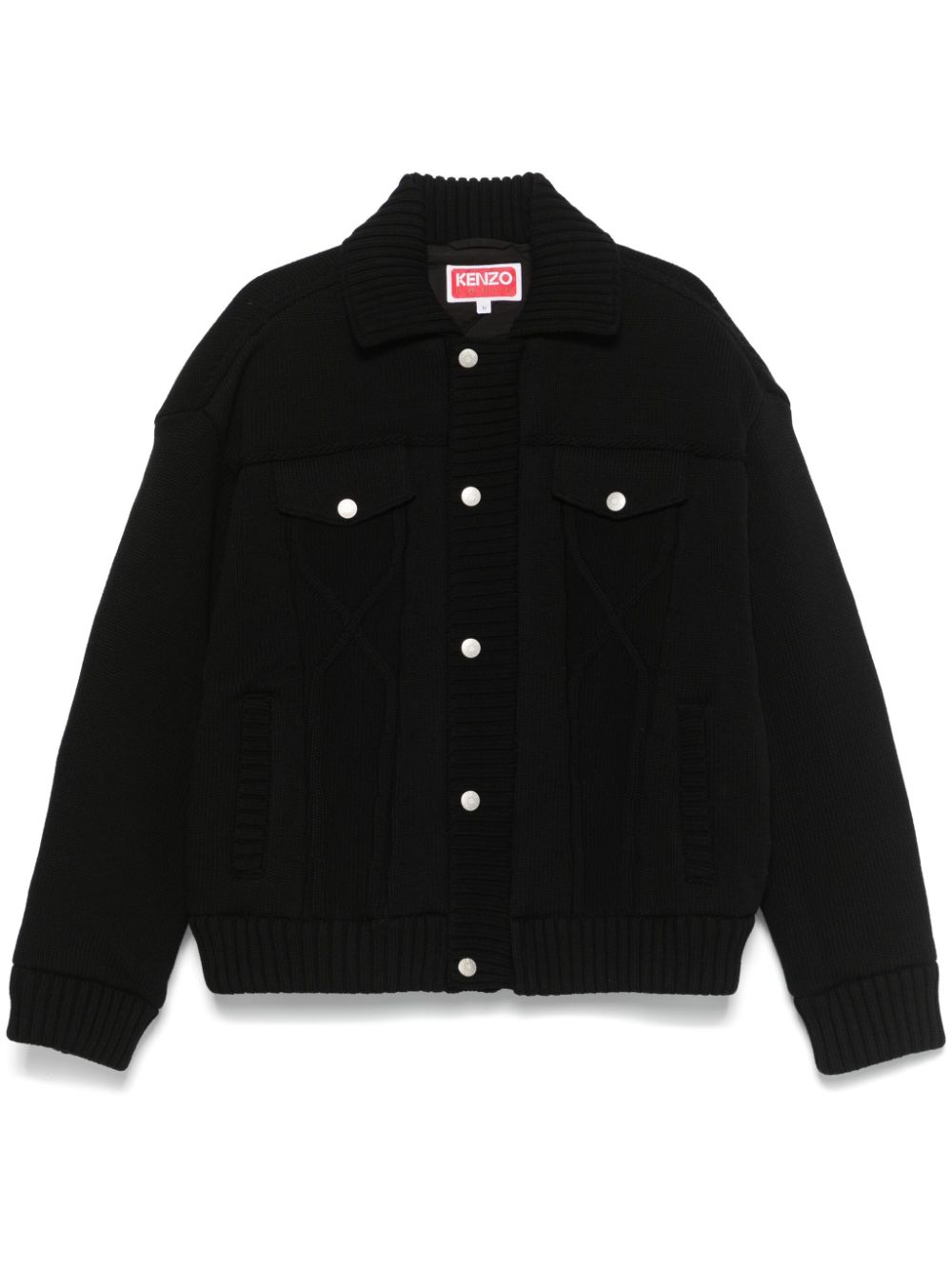 Knitted down jacket - Black