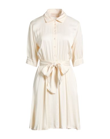Woman Mini dress Ivory Size 8 Viscose