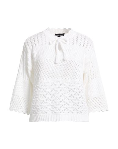 Woman Sweater White Size 12 Cotton