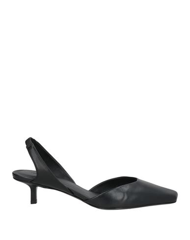 Woman Pumps Black Size 6 Leather