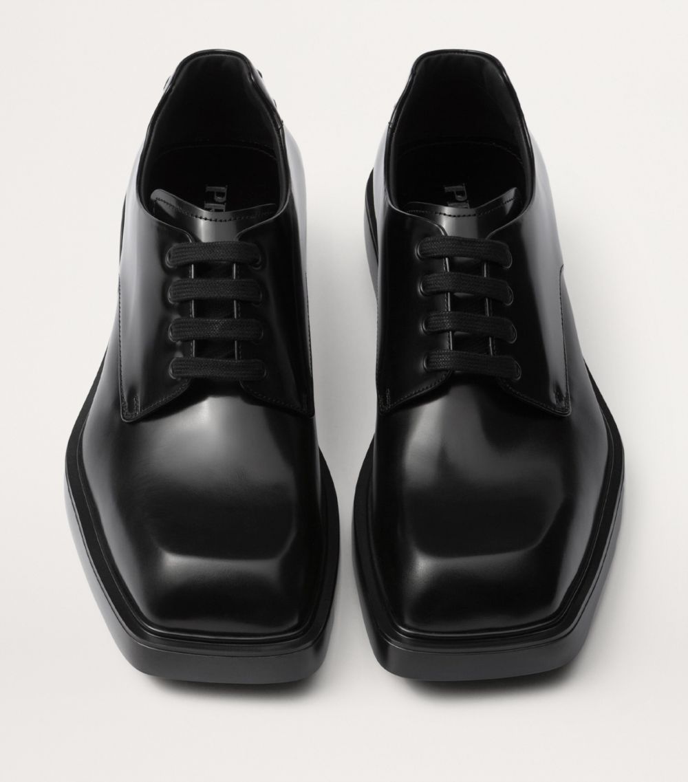 Brushed Leather Derby Shoes