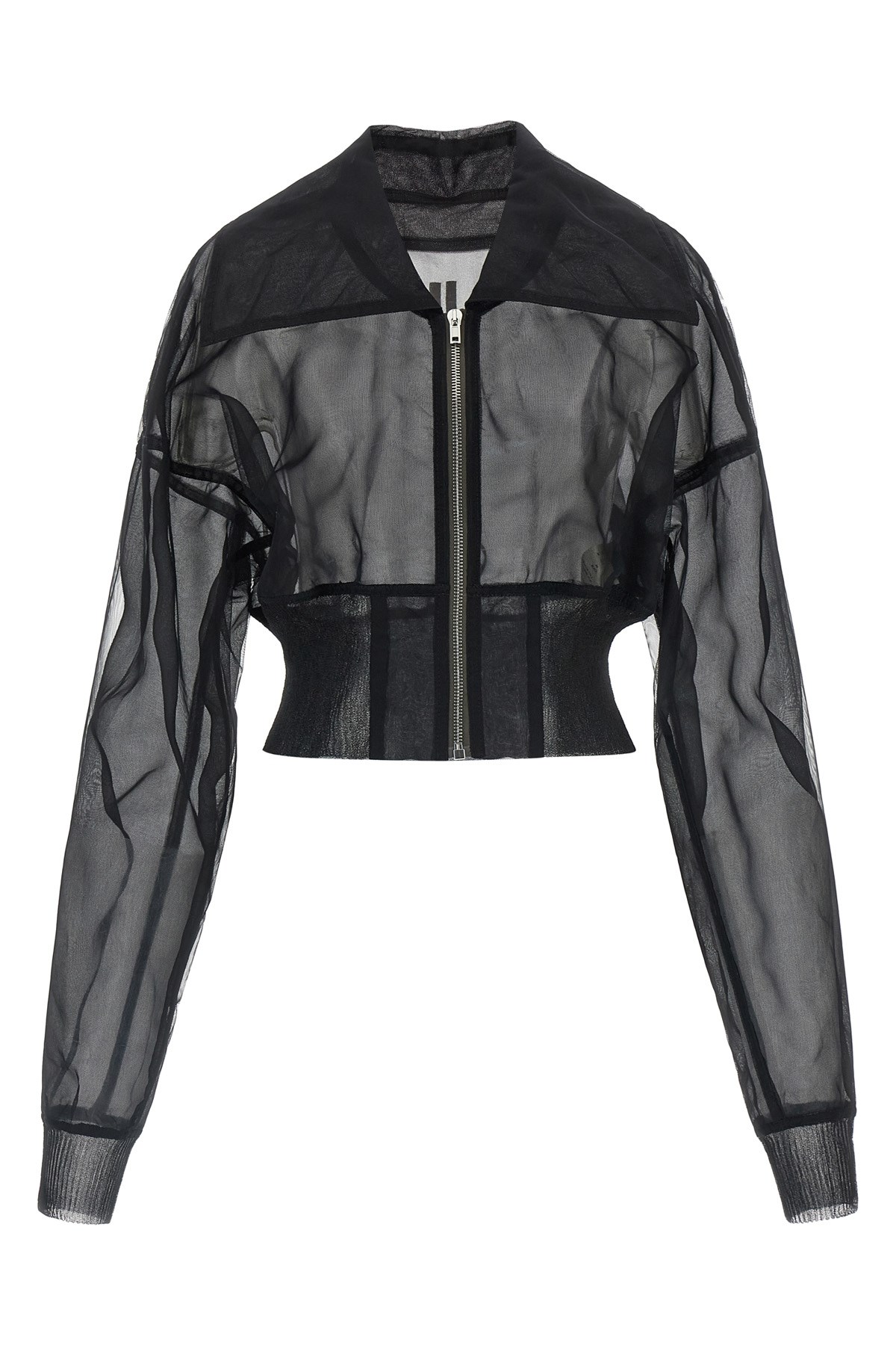 'Dracucollar Cropped' Bomber Jacket