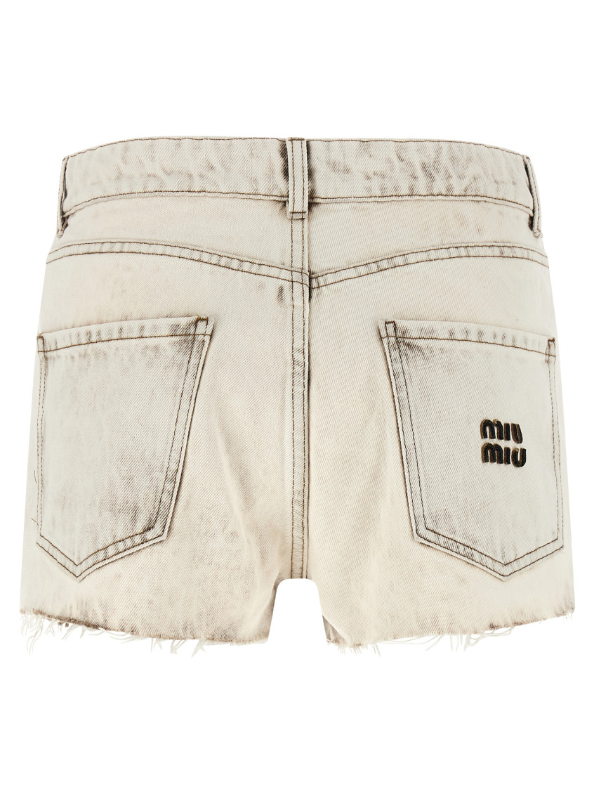 White Denim Shorts