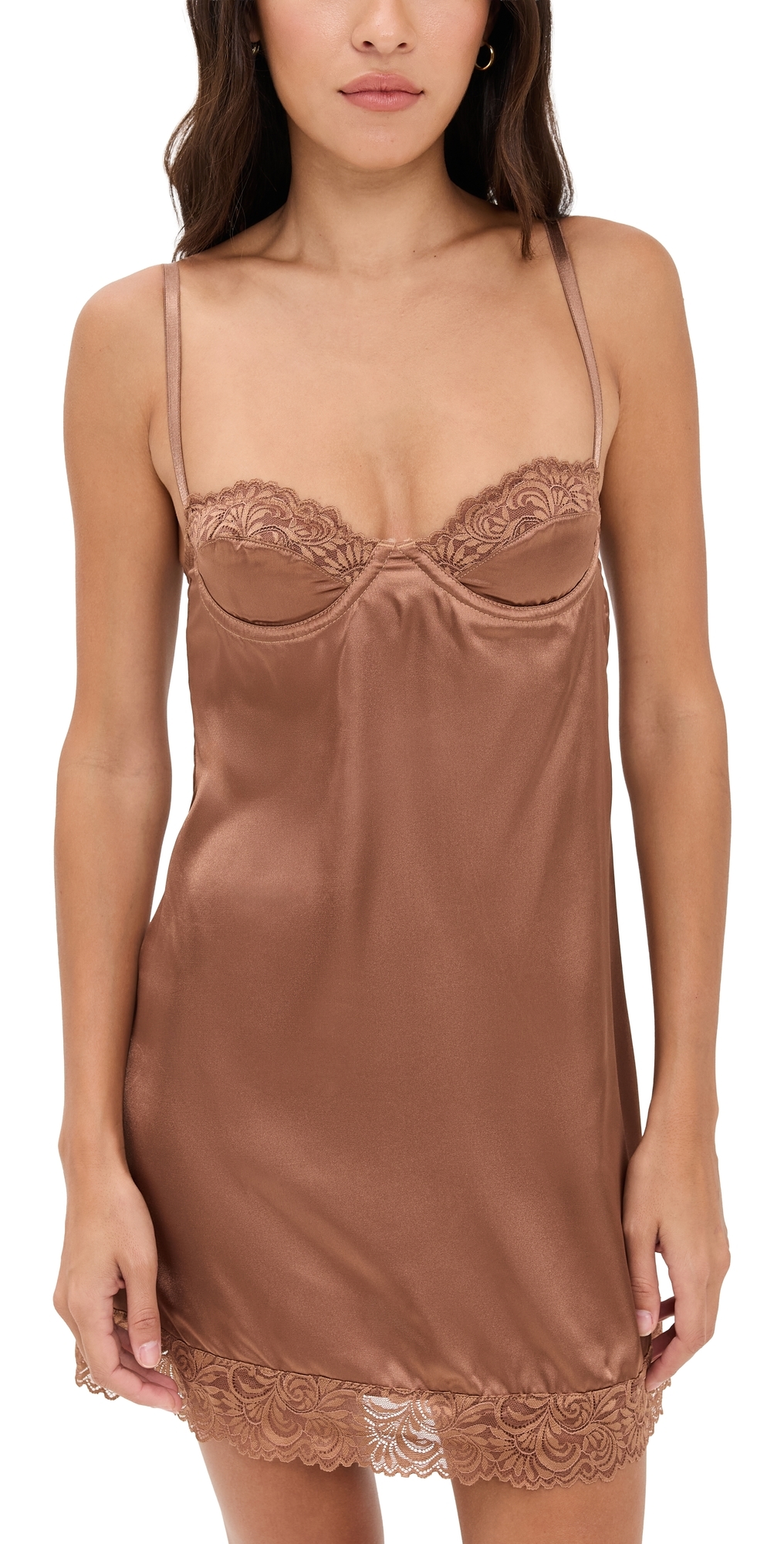 Angelina Slip Dress Espresso