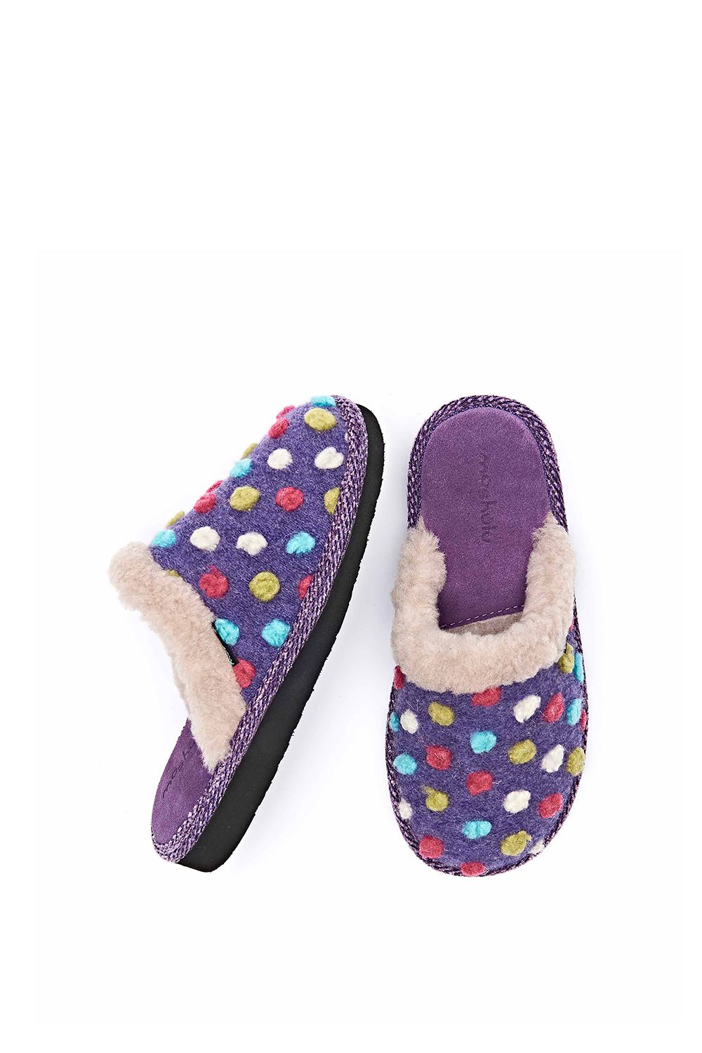 Moshulu Women's 'Malia 2' Mule Slippers in Violet