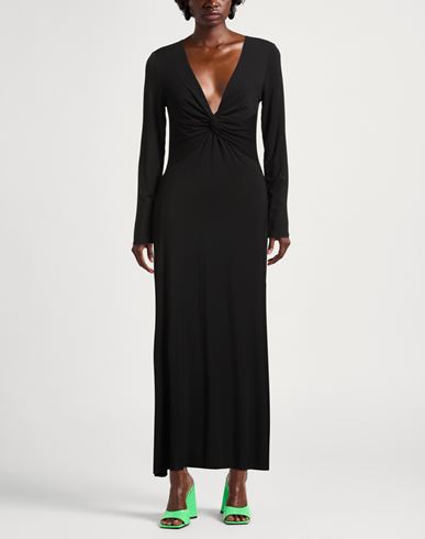 Woman Maxi dress Black Size M Modal, Elastane