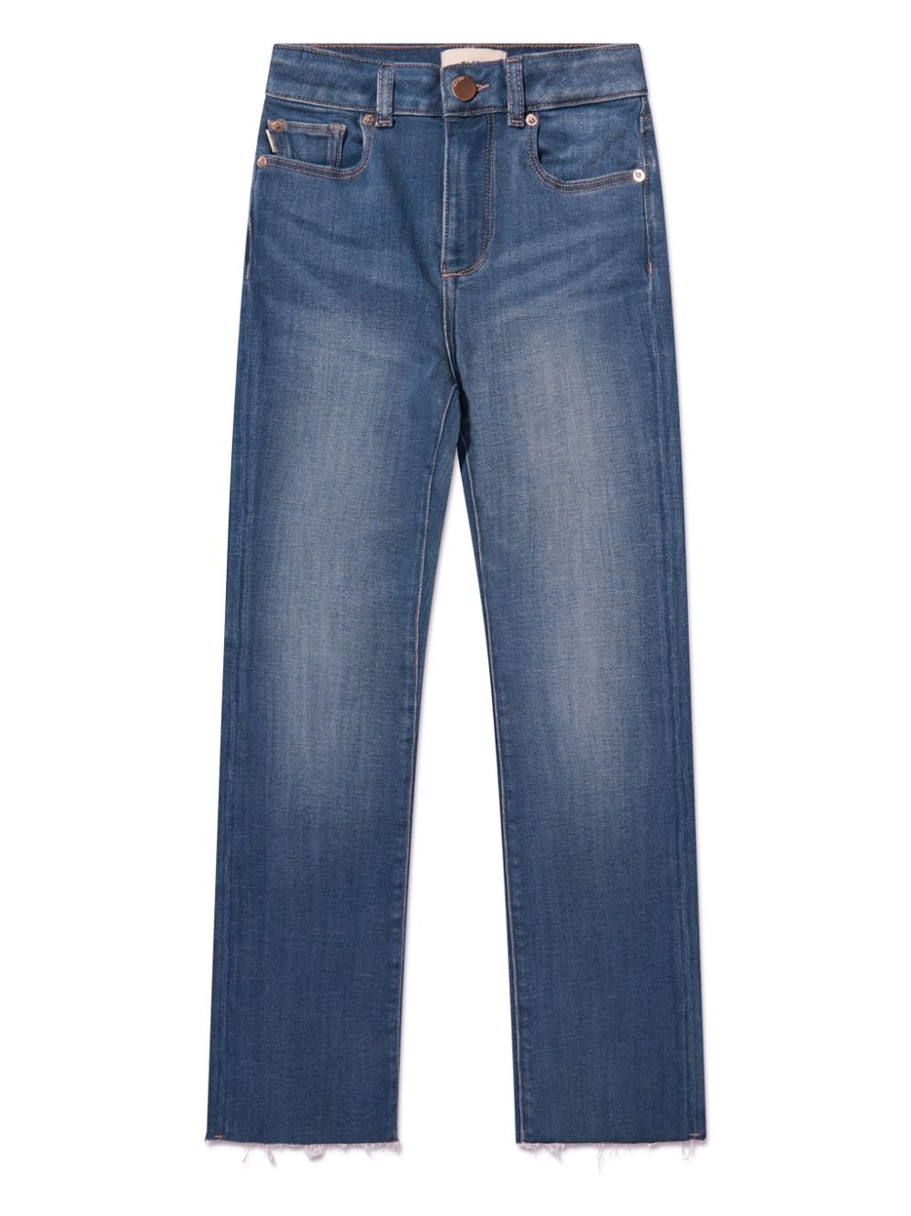 Emie high-rise straight jeans - Blue