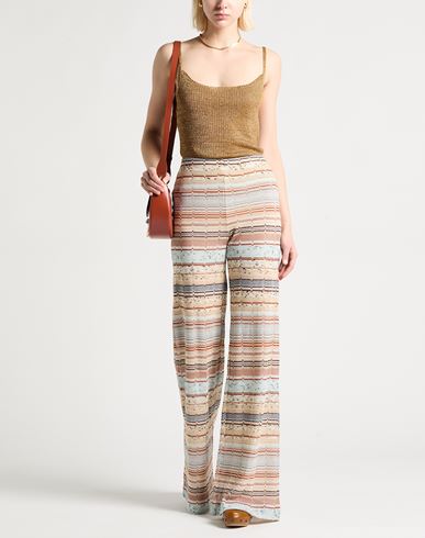 Woman Top Marigold Size L Viscose, Metallic Polyester