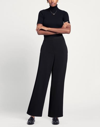 Woman Pants Black Size 6 Polyester, Elastane