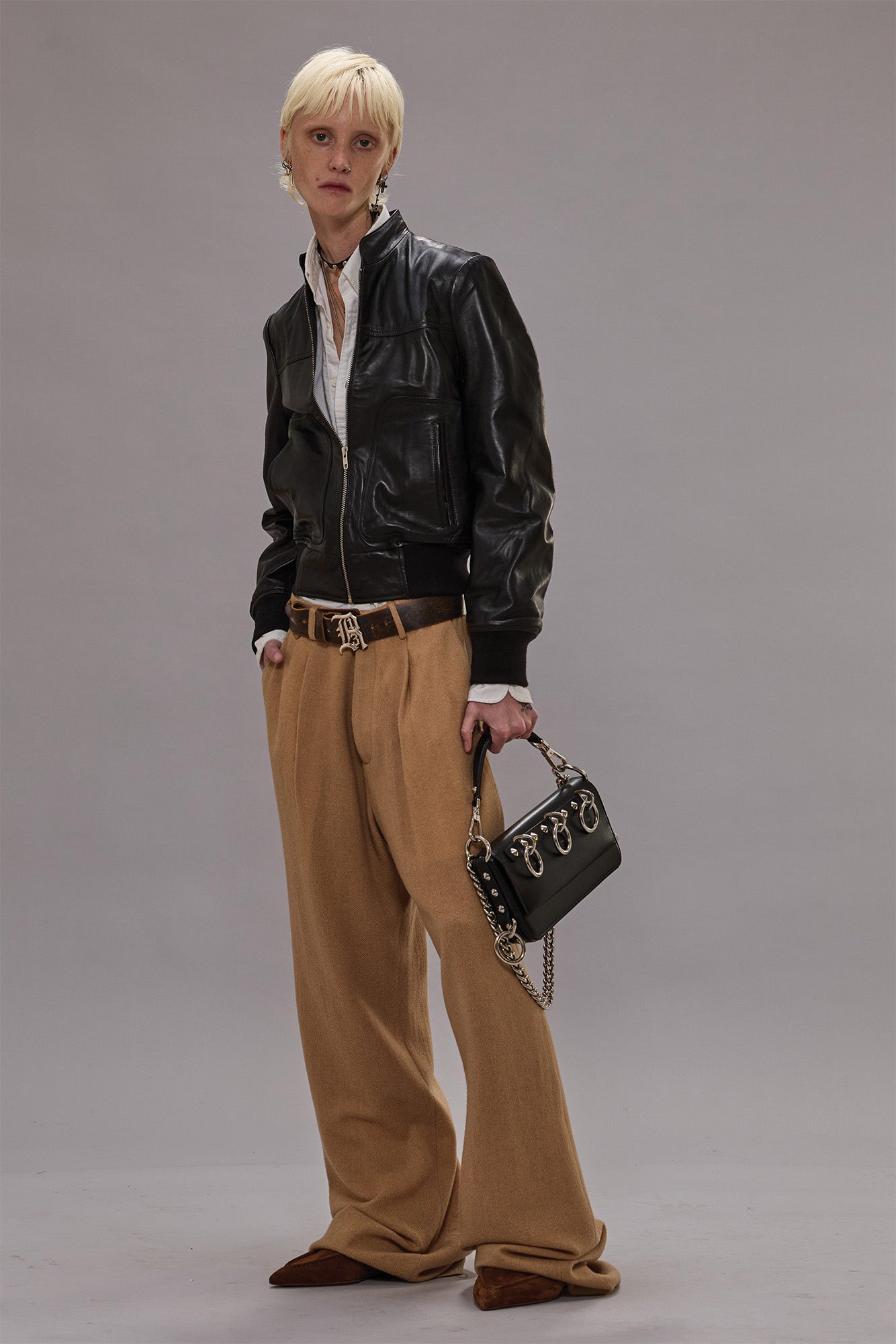 R13 Wide Leg Trouser - Came