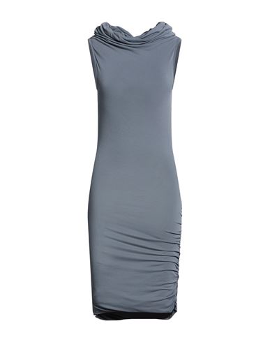 Woman Midi dress Grey Size 4 Viscose, Polyamide, Elastane